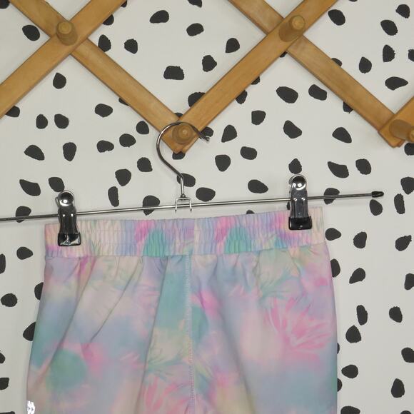 All in Motion Pink Tie Dye Athletic Girls Running Shorts - Picture 4 of 5